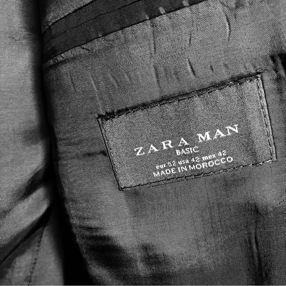 Zara Suits & Blazers Zara Man Basic Black Two Button Suit Jacket